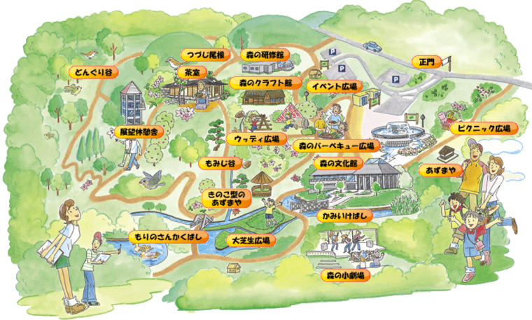 公園マップ 兵庫県立三木山森林公園 Mikiyama Forest Park